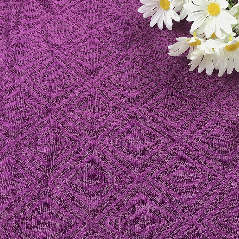 Lace Fabric Dress Geometric Warp Knit for Women's Wear Wholesale Suppl 2